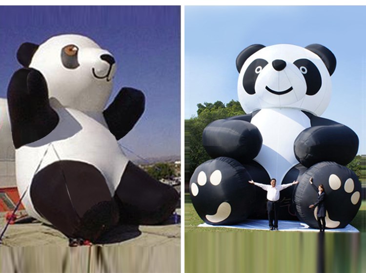 文教镇充气熊猫展示